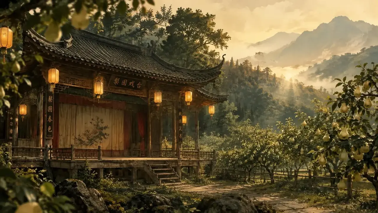 555电影《梨园的最后一场戏》横幅场景图